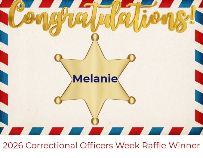 Congratulations, Melanie!